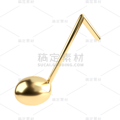 3D-音符装饰元素贴纸C4D 3