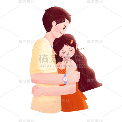 浪漫七夕情人节情侣人物