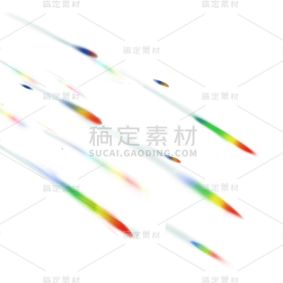 彩色光效元素