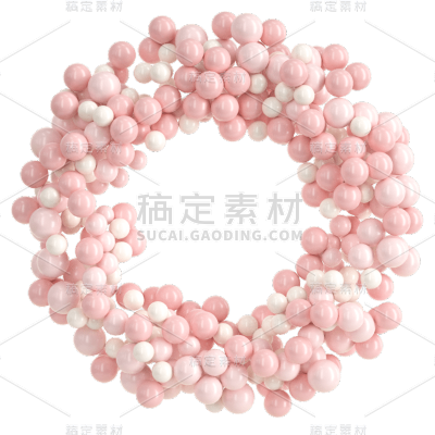 C4D-气球字母元素-O