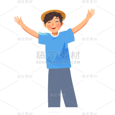 卡通感教育培训男生元素