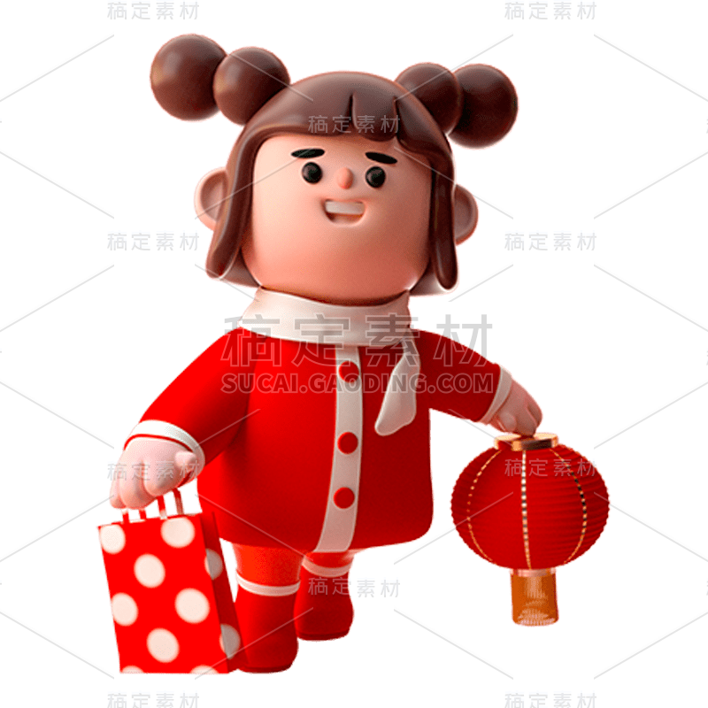 卡通感3D人物元素