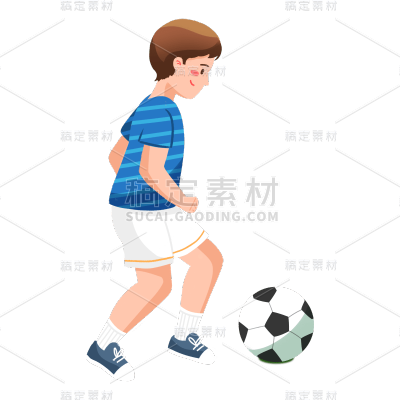 卡通感父亲节男孩元素贴纸