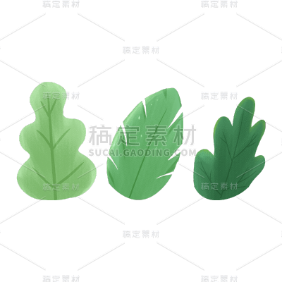 树叶元素贴纸