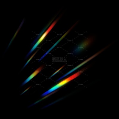彩色炫彩光效速度元素