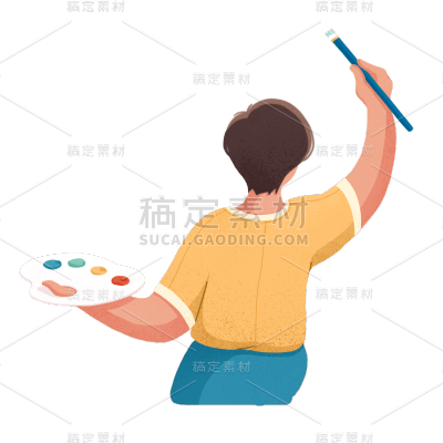 卡通感教育培训人物元素
