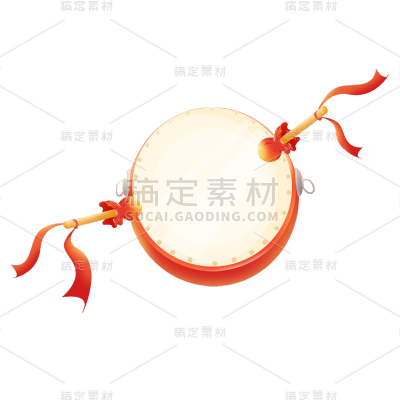 卡通感高考鼓元素贴纸