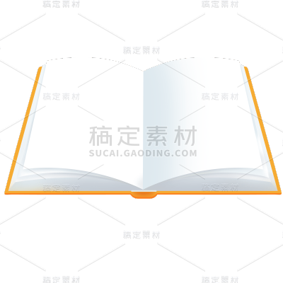 卡通感教育行业书本元素贴纸