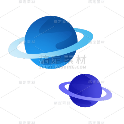 卡通感IT互联网星球元素