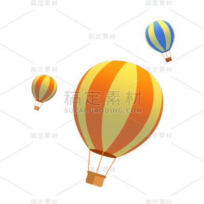 卡通感儿童节热气其元素贴纸