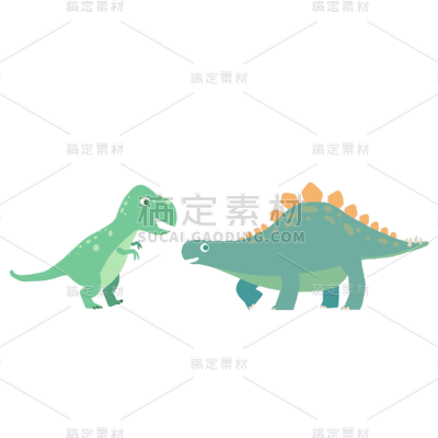卡通感教育行业恐龙元素
