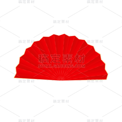 扇子3D元素