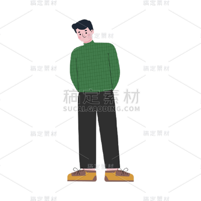 男生人物元素贴纸