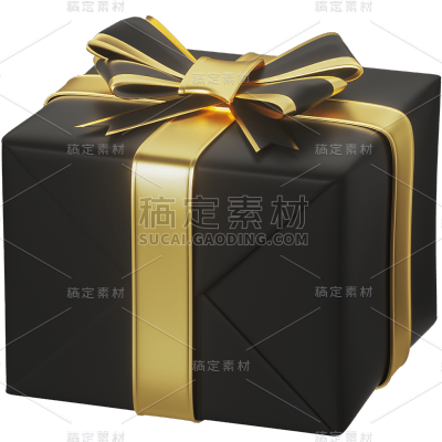 C4D-黑金商务元素