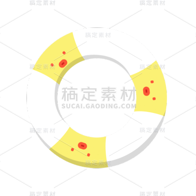 卡通感教育行游泳圈元素