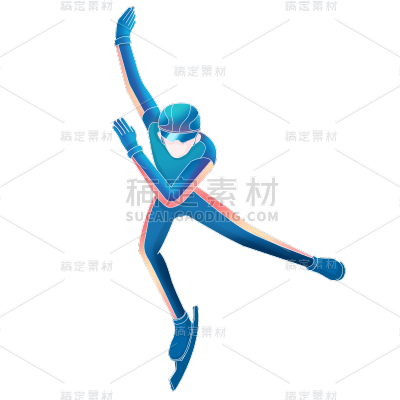 卡通感文体娱乐人物元素 