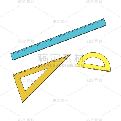 卡通感教育培训尺子元素