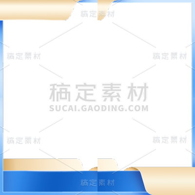 常规通用插画极简边框系列静态贴纸