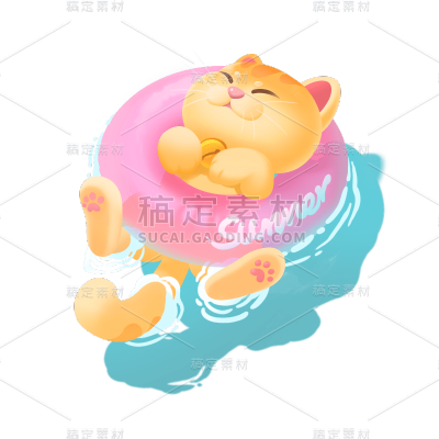 C4D-动物贴纸-猫咪
