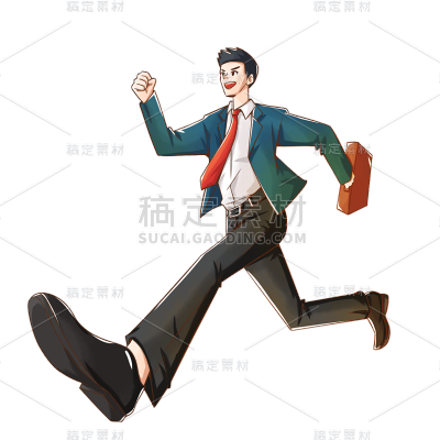 卡通感劳动节男人元素贴纸
