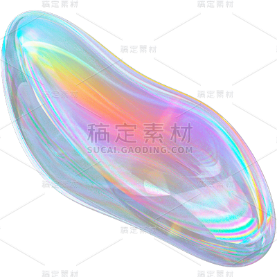 C4D-气泡质感元素-不规则