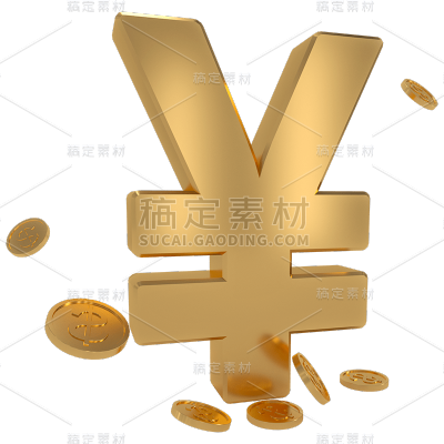 C4D-股市氛围元素-金钱