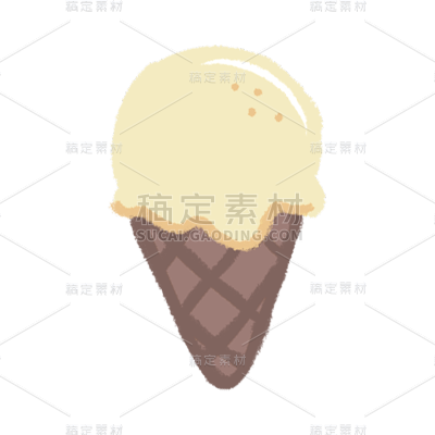 卡通感文体娱乐冰淇淋元素