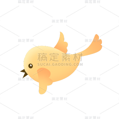 卡通感教育培训鸟元素贴纸