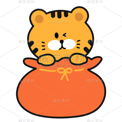 卡通感文体娱老虎元素