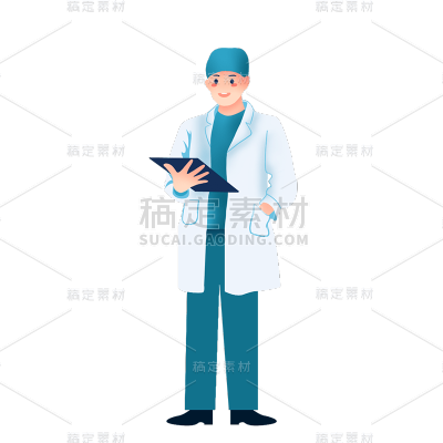 卡通感劳动节男人元素贴纸