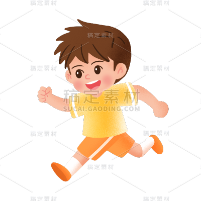 卡通风教育培训男孩氛围元素