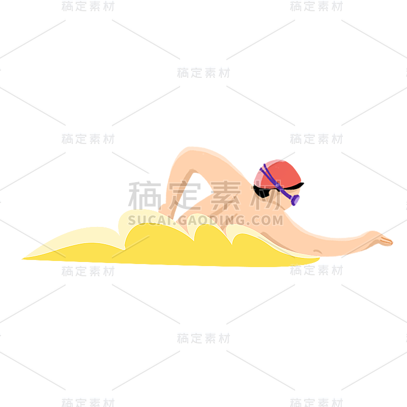 卡通感文体娱乐男人元素 