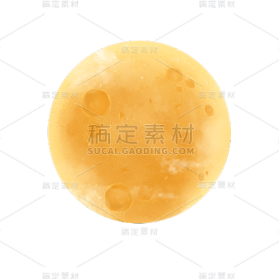 卡通感中秋节月亮元素贴纸