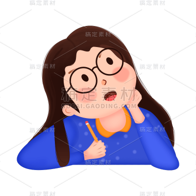 卡通感人物元素