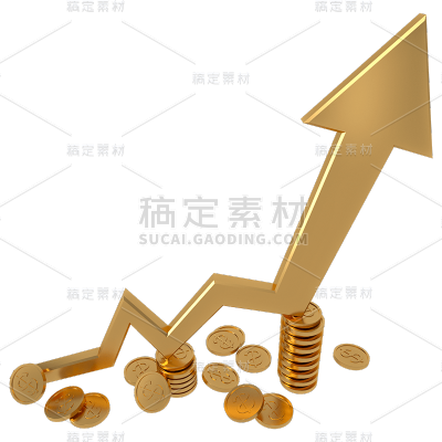 C4D-股市氛围元素-股票走势