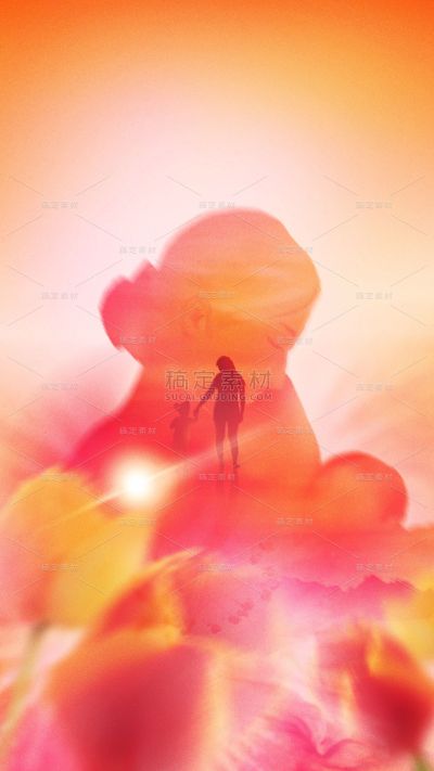 母亲节通用母子温情人物背景场景图片素材