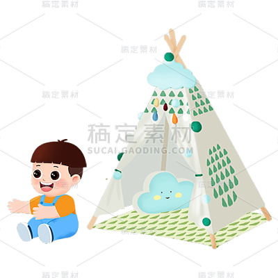 卡通感教育行业人物元素