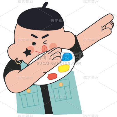 卡通感教育行业人物元素