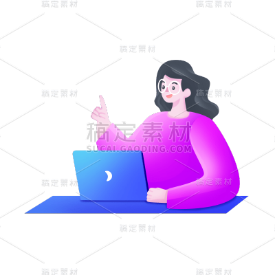 卡通感IT互联网人物元素