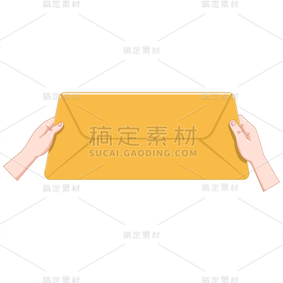 卡通感母亲节信封元素贴纸