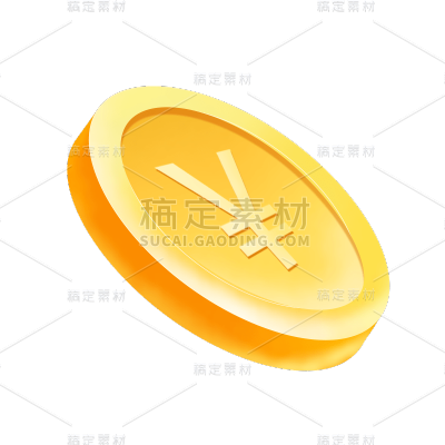 卡通感金融金币元素
