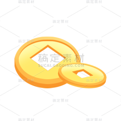 金币元素贴纸