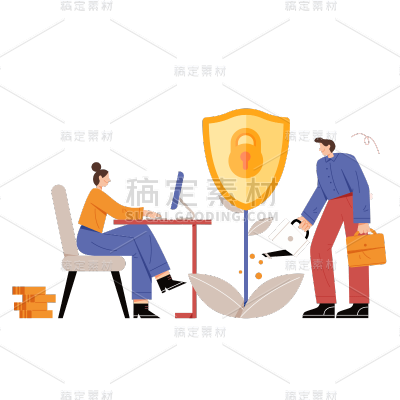卡通感教育培训人物元素