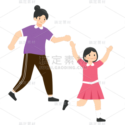 卡通感教育行人物元素