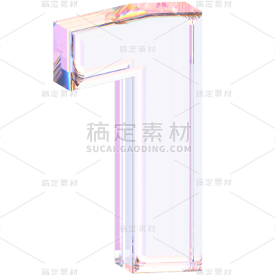 C4D-数字玻璃元素