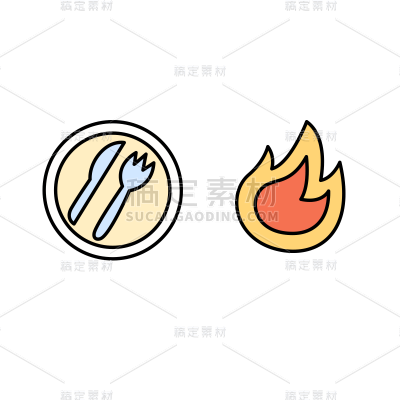 橡皮管风格标志元素贴纸