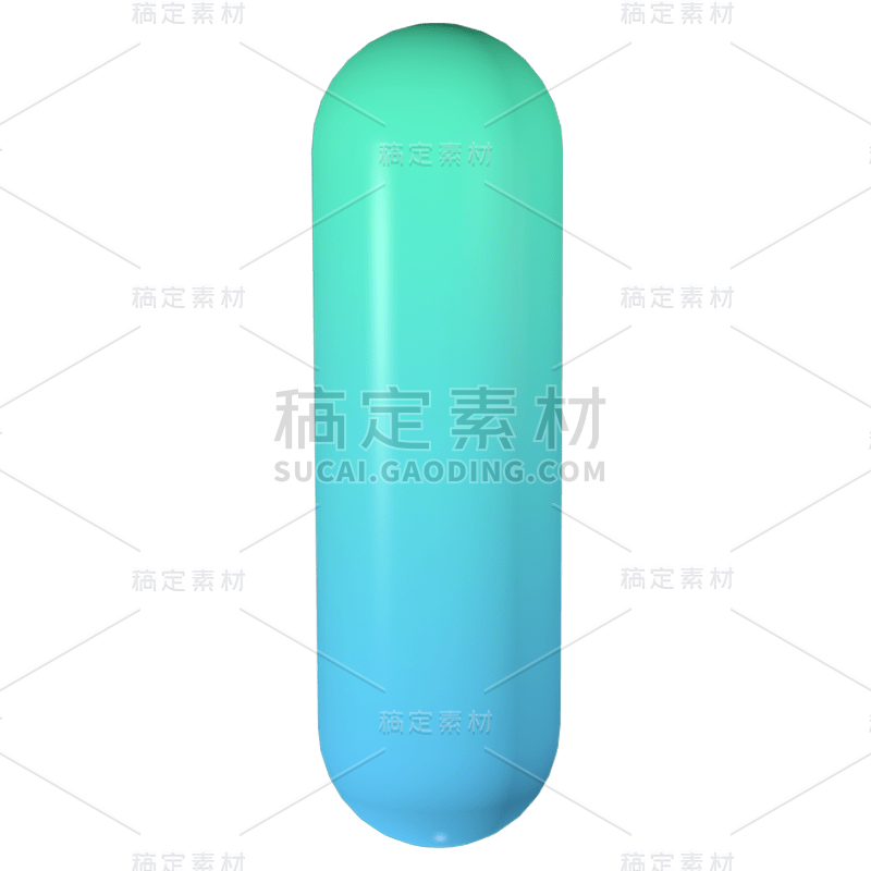 C4D-3D立体几何渐变装饰元素贴纸7