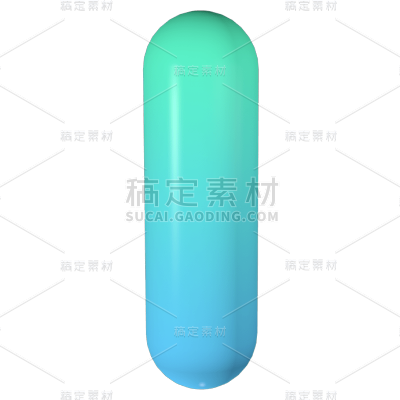 C4D-3D立体几何渐变装饰元素贴纸7