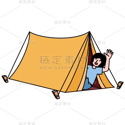 卡通感文体娱乐女人元素 