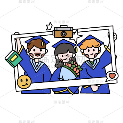 卡通感文体娱乐朋友元素 
